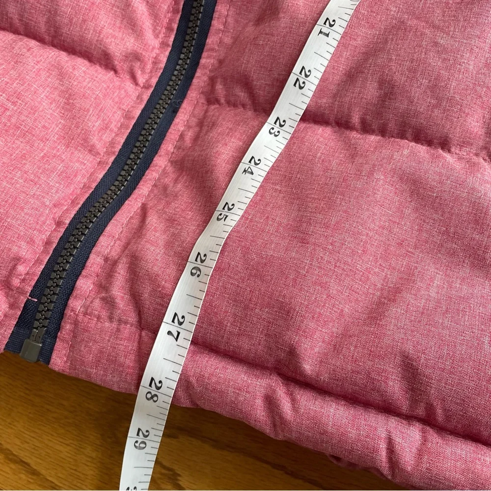 U.S. Polo Assn. Pink/Red Puffer Vest Men’s Size L Full Zip with Front Pockets - Picture 8 of 8